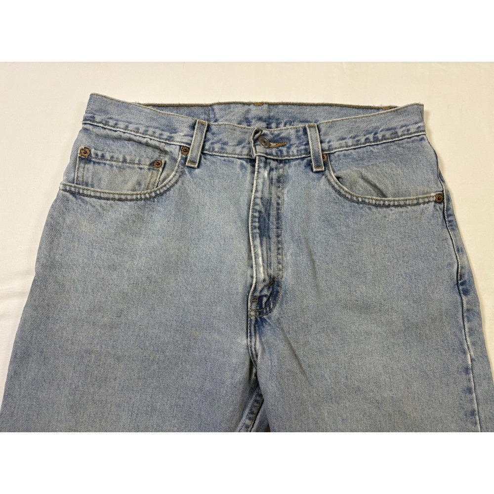 Vintage Levis 505 Blue Jeans Size 33 x 30 June 2002 Made In Colombia Red Tab - Picture 6 of 16